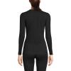 imageLands End Womens Baselayer Cozy Thermaskin Crewneck TopBlack