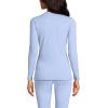 imageLands End Womens Baselayer Cozy Thermaskin Crewneck TopLight Cornflower