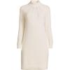 imageLands End Womens Boucle Long Sleeve Raglan Mock Neck Sweater DressFresh Ivory