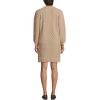 imageLands End Womens Cotton Blend Cable Crew Neck Sweater DressFrench Pecan Heather