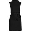 imageLands End Womens Cotton Blend Short Sleeve Mock Neck Sweater DressBlack