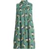 imageLands End Womens Cotton Voile Mock Neck Above The Knee Shift DressEvergreen Multi Dot Floral