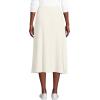 imageLands End Womens Cozy Rib Midi Wrap SkirtIvory Heather