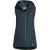 imageLands End Womens FeatherFree Insulated Hooded VestDark Green Forest