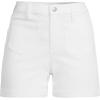 imageLands End Womens High Rise Patch Pocket 5quot Jean ShortsWhite