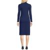 imageLands End Womens Knit Rib Button Front DressDeep Sea Navy