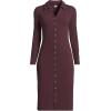 imageLands End Womens Knit Rib Button Front DressMidnight Plum