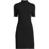 imageLands End Womens Knit Rib Mock Neck Above The Knee DressBlack