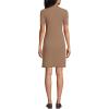 imageLands End Womens Knit Rib Mock Neck Above The Knee DressHoney Beige