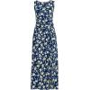 imageLands End Womens Light Weight Cotton Modal Sleeveless Tie Waist Maxi DressDeep Sea Navy Floral