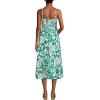 imageLands End Womens Linen Sleeveless Halter High Neck Midi DressGlade Green Graphic Floral