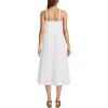 imageLands End Womens Linen Sleeveless Halter High Neck Midi DressWhite