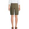 imageLands End Womens Plus Size Mid Rise Elastic Waist Pull On 12quot Chino Bermuda ShortsForest Moss