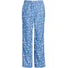 imageLands End Womens Print Flannel Pajama PantsChicory Blue Snowman