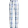 imageLands End Womens Print Flannel Pajama PantsClear Blue Plaid