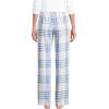 imageLands End Womens Print Flannel Pajama PantsClear Blue Plaid