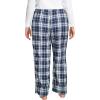 imageLands End Womens Print Flannel Pajama PantsDeep Sea NavyIvory Plaid