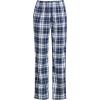 imageLands End Womens Print Flannel Pajama PantsDeep Sea NavyIvory Plaid