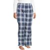 imageLands End Womens Print Flannel Pajama PantsDeep Sea NavyIvory Plaid