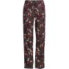 imageLands End Womens Print Flannel Pajama PantsRich Burgundy Holiday Hounds