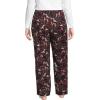 imageLands End Womens Print Flannel Pajama PantsRich Burgundy Holiday Hounds