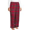 imageLands End Womens Print Flannel Pajama PantsRich Red Multi Tartan