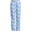 imageLands End Womens Print Flannel Pajama PantsSky Blue Towns