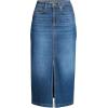 imageLands End Womens Soft Denim Midi Column SkirtIndigo Tide Blue