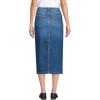 imageLands End Womens Soft Denim Midi Column SkirtIndigo Tide Blue