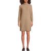 imageLands End Womens Boucle Long Sleeve Raglan Mock Neck Sweater DressVicuna Heather