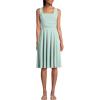 imageLands End Womens Cupro Fit and Flare Sleeveless DressMint Cream