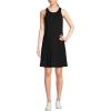 imageLands End Womens High Impact Crew Neck Above The Knee Active DressBlack