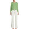 imageLands End Womens Knit Pajama Set Long Sleeve TShirt and PantsSoft Jade Mini Floral