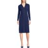 imageLands End Womens Knit Rib Button Front DressDeep Sea Navy