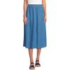 imageLands End Womens Tencel Fibers Flowy Midi SkirtSoft Indigo