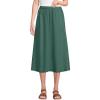 imageLands End Womens Tencel Fibers Flowy Midi SkirtWashed Evergreen