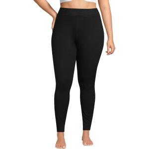 imageLands End Womens Baselayer Cozy Thermaskin PantsBlack