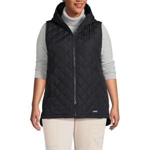 imageLands End Womens FeatherFree Insulated Hooded VestBlack