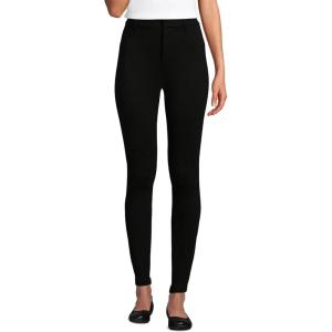 imageLands End Womens High Rise Ponte Polished LeggingsBlack