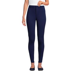 imageLands End Womens High Rise Ponte Polished LeggingsDeep Sea Navy