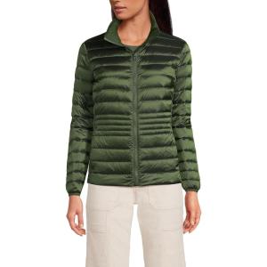 imageLands End Womens Wanderweight Ultralight Packable Down JacketEstate Green Shine