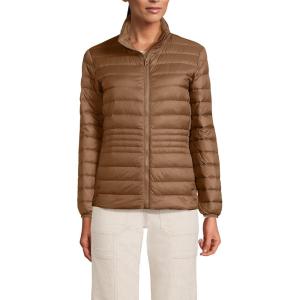 imageLands End Womens Wanderweight Ultralight Packable Down JacketLight Carob