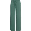 imageLands End Womens Cupro Knit Mid Rise Wide Leg PantsWashed Evergreen