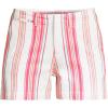 imageLands End Womens Elastic Back Classic 5quot Chino ShortsCrisp Peach Multi Stripe