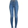 imageLands End Womens High Rise Adaptive Lycra Skinny JeansIndigo Tide Blue