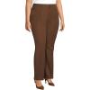 imageLands End Womens High Rise Bi Stretch Pintuck Boot Cut PantsAllspice