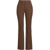 imageLands End Womens High Rise Bi Stretch Pintuck Boot Cut PantsAllspice