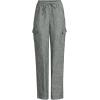 imageLands End Womens High Rise Drawstring Linen Cargo PantsForest Moss Linen