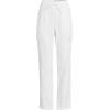 imageLands End Womens High Rise Drawstring Linen Cargo PantsWhite