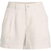 imageLands End Womens High Rise Pleated Aline 5quot Linen ShortsFlax Linen